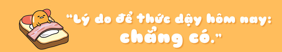 trứng lười gudetama.